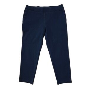 J Jill Pants Womens Small Pure Jill Slim Crop Indigo Mid Rise Stretch